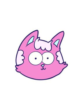 Çizgi film kedisinin radyoaktif parlak animasyonu