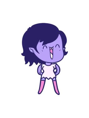 Mutlu bir vampirin karalamalarının efekt efekti