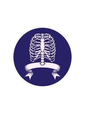 Göğüs kafesi pankartıyla dövme stili simgesinin yıldız patlaması etkisi animasyonu