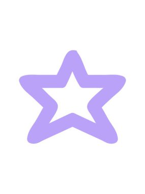 Parlak ışık etkisi yıldız şekli sembolünün canlandırması