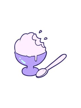 Çizgi filmlerdeki dondurmalı tatlıların kasede satışı.