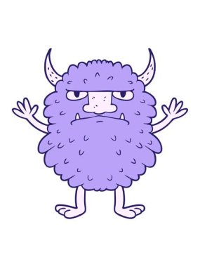 Huysuz canavarın animasyonunu salla ve durdur.