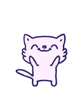 Kedi Tebeşiri Çiziminin yanıp sönen radyal çizgileri