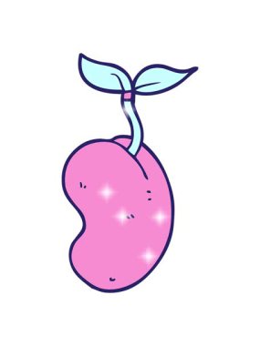 Karikatür filizlenen tohumların canlandırılması