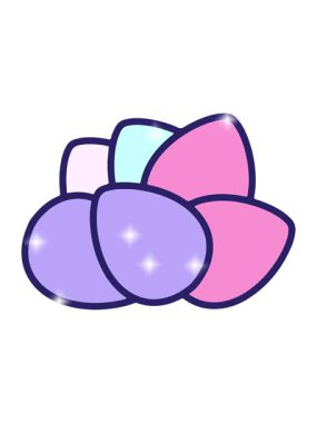 Basit Paskalya Yumurtası çizgi filminin ışıltılı etkisi