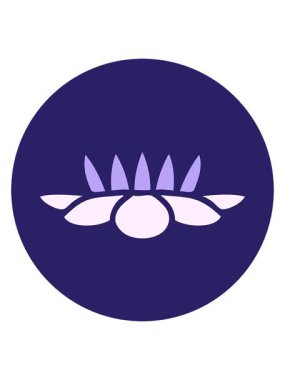 nilüfer çiçeğinin ikonik dövme şeklindeki görüntüsünü bob ve duraklat