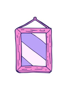 Karikatür aynasının titreyen hareketi.