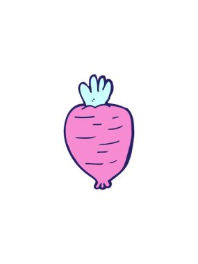 Kök sebze çizgi filminin gösterişli satış animasyonu