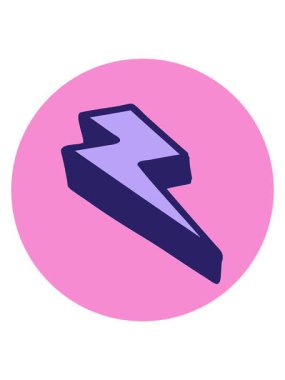 şimşeğin dövme stili görüntüsünün canlandırmasını bob ve duraklat