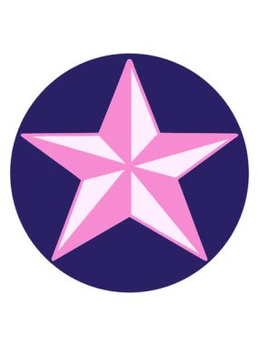 Bir yıldızın ikonik neon dövme tarzının canlandırma efekti