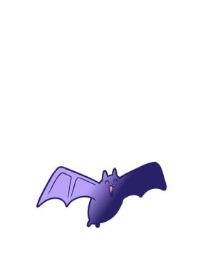 Uyanın ve süzülün korkunç yarasanın animasyonu