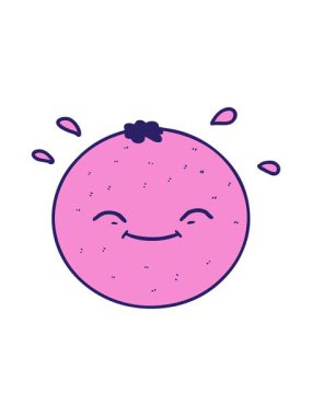 Çizgi film turuncu tasarımının parlak ışık efekti