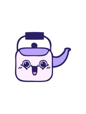 Bir su ısıtıcısının çizgi filminin dönen hareketi