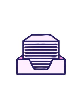 Üst üste dizilmiş kağıtların gradyan gölgelendirilmiş çizgi filmlerinin yıldız patlaması etkisi animasyonu