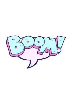 serbest konuşma baloncuğu karikatür patlamasının hareketli animasyonu