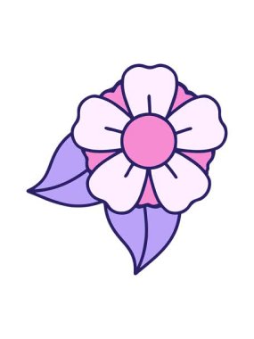 Geleneksel dövme çiçeğinin basınçlı animasyonu