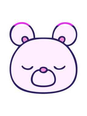 Garip çizgi film ayı tasarımının animasyonunu çalıştır.