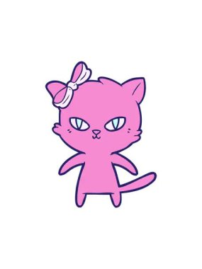 Şirin çizgi film kedisinin canlandırma efektini göster