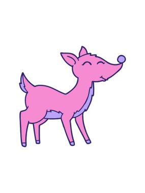 Geyik çiziminin hareketli animasyonu