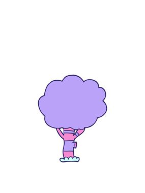 Bir ağacın karalamalarının yükselişi ve yüzüşü