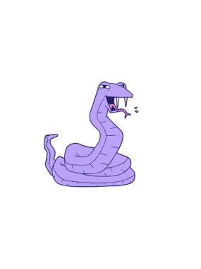 horizontally vibrating animation of snake image