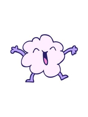 Karikatür karalamalarının titreşimli hareketi etkileyici hava bulutu