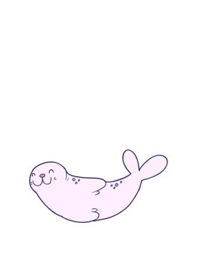 Çizgi film fok tasarımının animasyonunu genişletiyorum