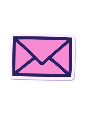 Sevimli bir karikatür kağıdının çıkartmasının titreşimli animasyonu