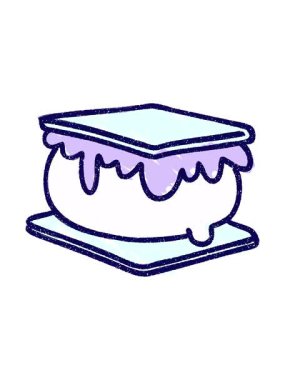 Smore Tebeşir Çiziminin neon ışık efekti canlandırması