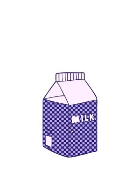 Çizgi film süt karton illüstrasyonunun animasyonunu genişletiyor