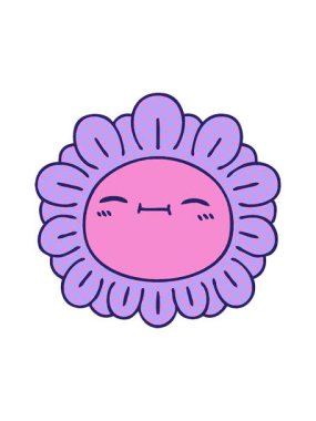 Çizgi roman tarzının ışık efektleri çizgi film çiçeğinin animasyonu