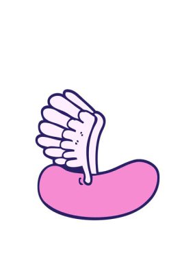 El çizimi çizgi film tarzı uçan sosis animasyonunu genişletiyorum.