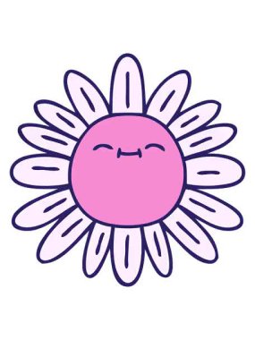 el çiziminin tuhaf karikatür çiçeğinin canlandırma efekti