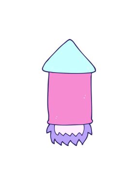 Komik roketin hareketini salla ve durdur