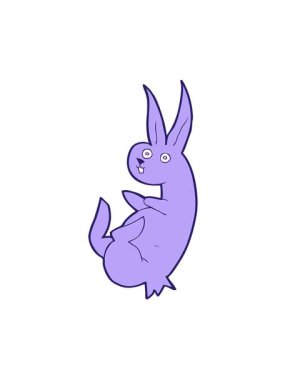 Tavşan karalamalarının hareketli animasyonları