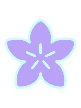 Geleneksel bir Japon çiçeğinin titrek hareketli animasyonu