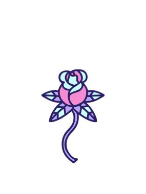 Rose 'un dövmesel görüntüsünün zıplama hareketi animasyonu