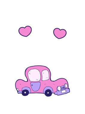 dönen kalpler araba çizgi filminin animasyonu