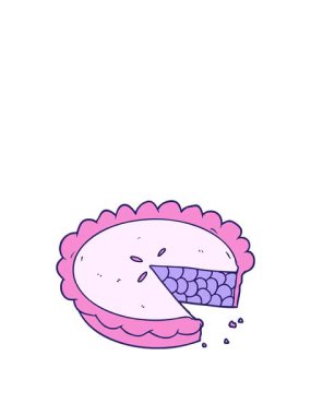 Yaban mersinli turta çizgi filminin zıplama hareketi