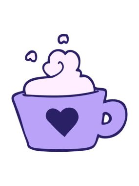 el çizimi çizgi film tarzı kahvenin animasyonunu bob ve duraklat