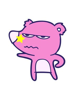 Parlayan yıldızlar rahatsız ayı çizgi filminin animasyonunu etkiler.