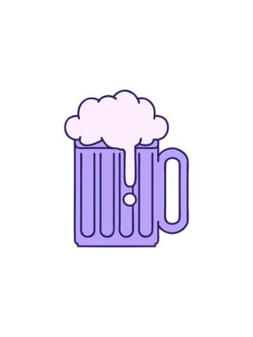 Bir bira tankardının yıldız patlaması etkisi animasyonu