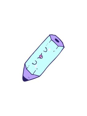 Eğlenceli kalem çizgi filminin yıldız patlaması etkisi animasyonu