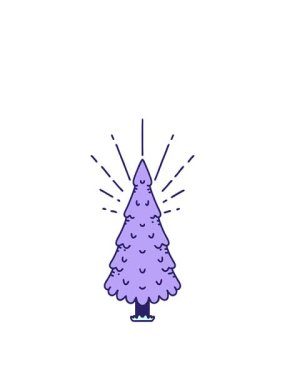 Geleneksel bir çam ağacının canlandırmasını genişletiyorum.