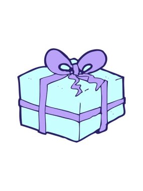 Şimdiki çizgi film Noel 'inin animasyonunu çalıştır.