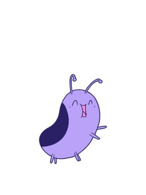 Mutlu böceğin zıplama hareketi animasyonu