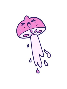 Titreşimli hareket çizgi film animasyonu karalama limon fışkırtıyor.