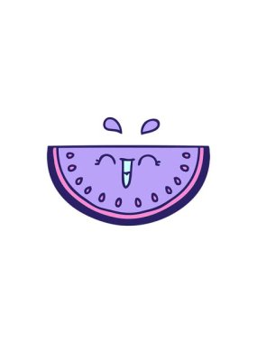 Eğlenceli karpuz çizgi filminin canlandırma efekti