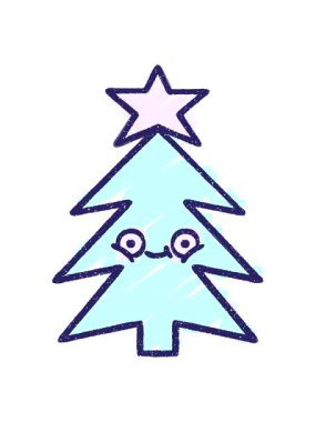 Noel Ağacı Tebeşir Kuşu 'nun hareketli animasyonu