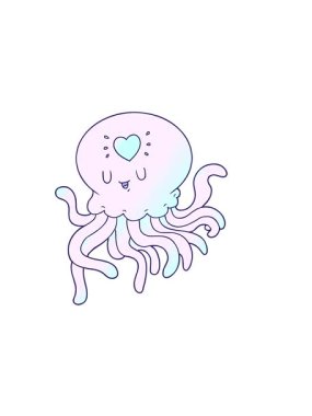 Aşık denizanasının yatay titreşimli animasyonu